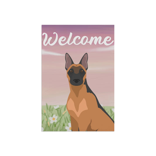 Belgian Malinois Dog Welcome Garden Flag