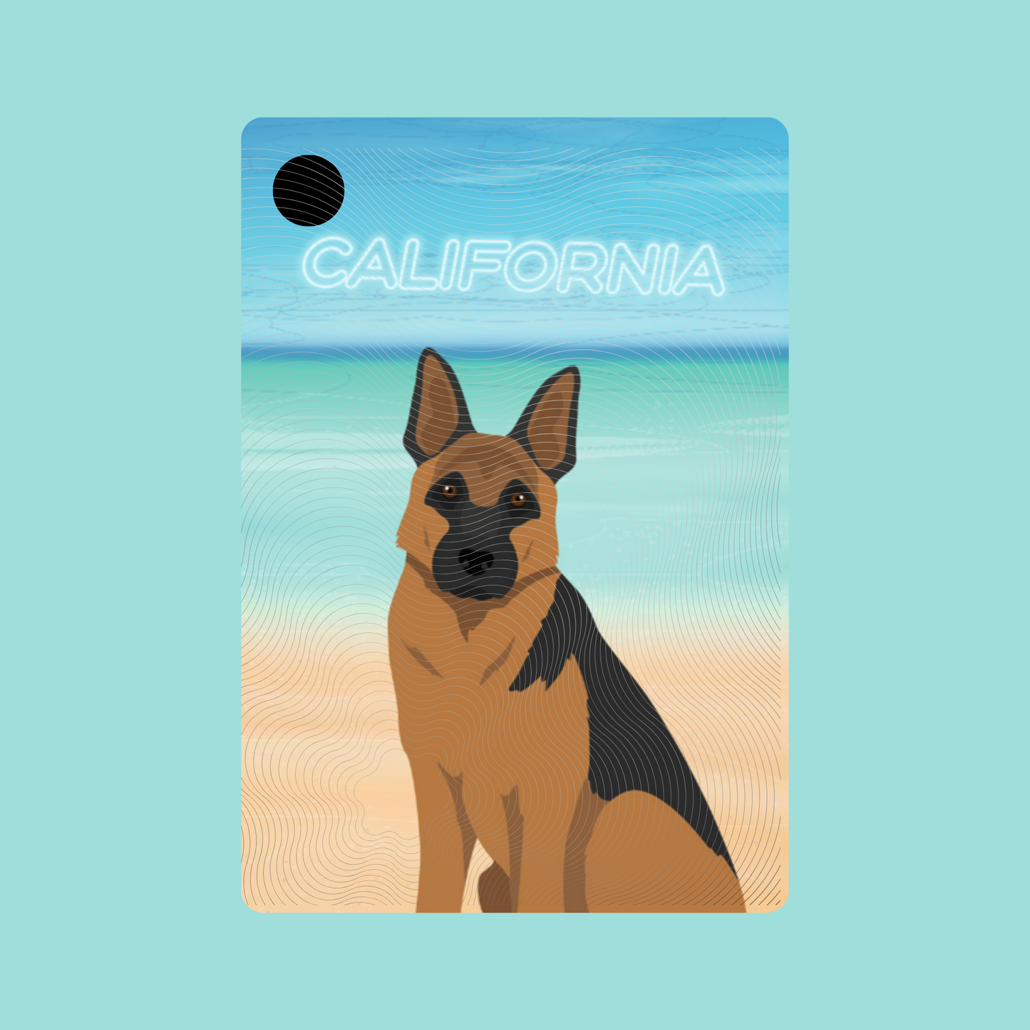 German Shepherd Dog Keychain