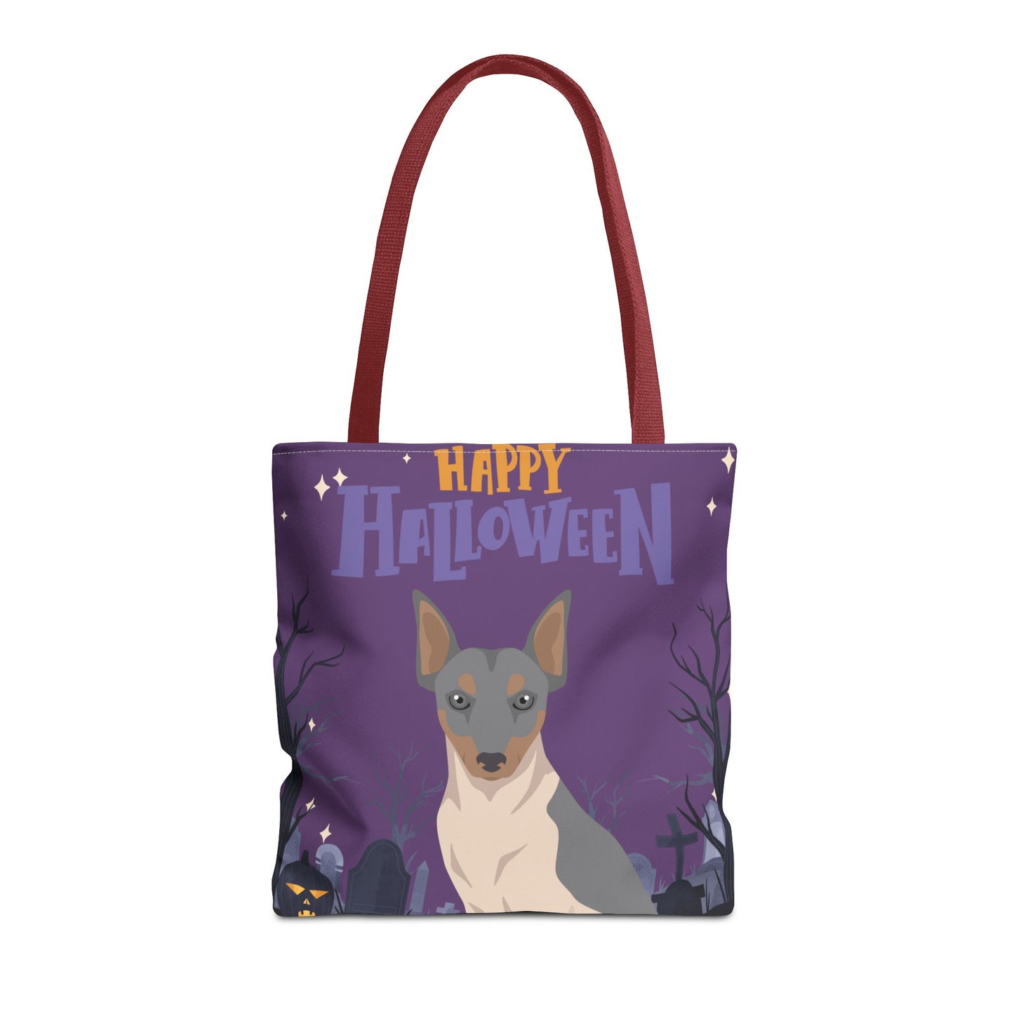 Brazilian Terrier Dog Happy Halloween Tote Bag 16x16
