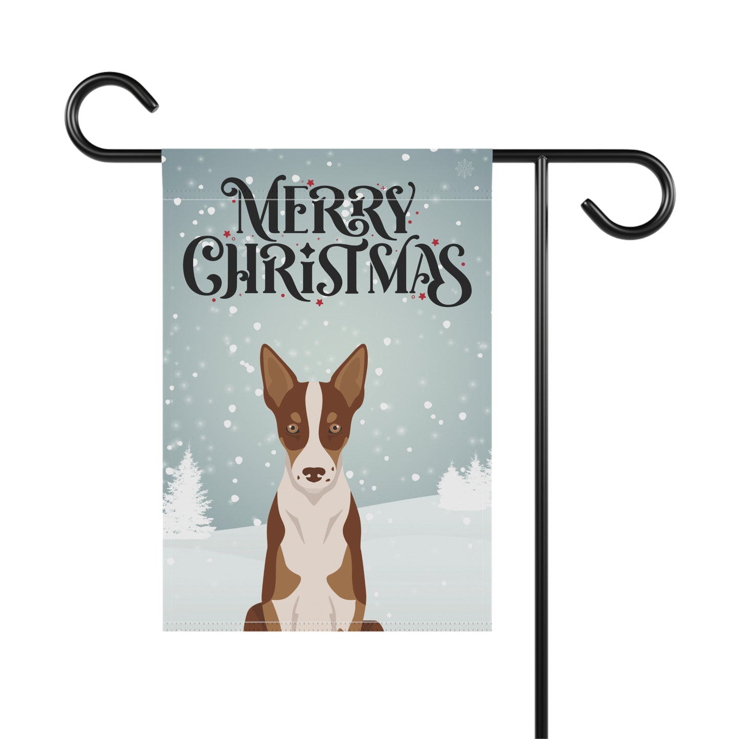 Smooth Border Collie Dog Garden Flag