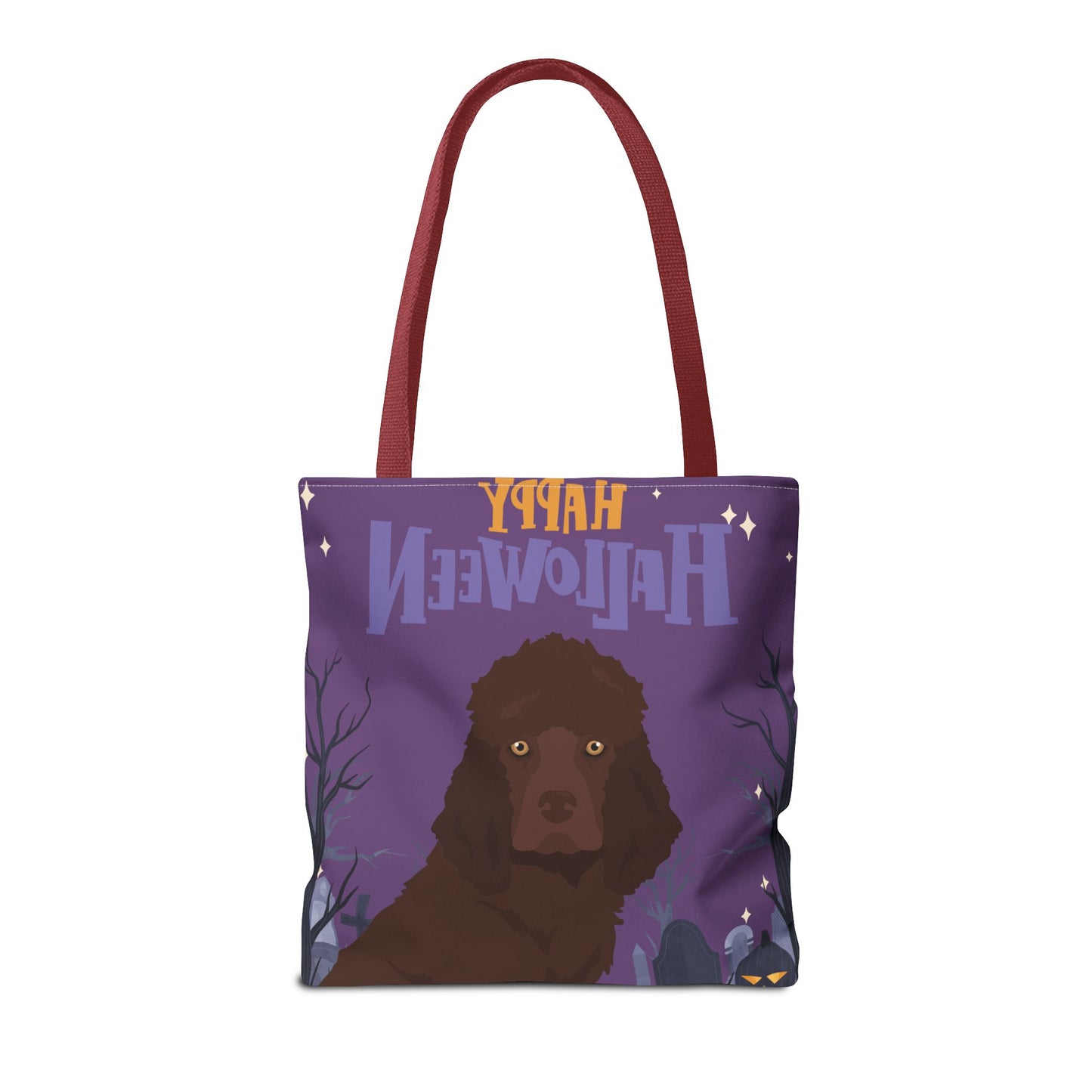 Irish Water Spaniel Dog Happy Halloween Tote Bag 16x16