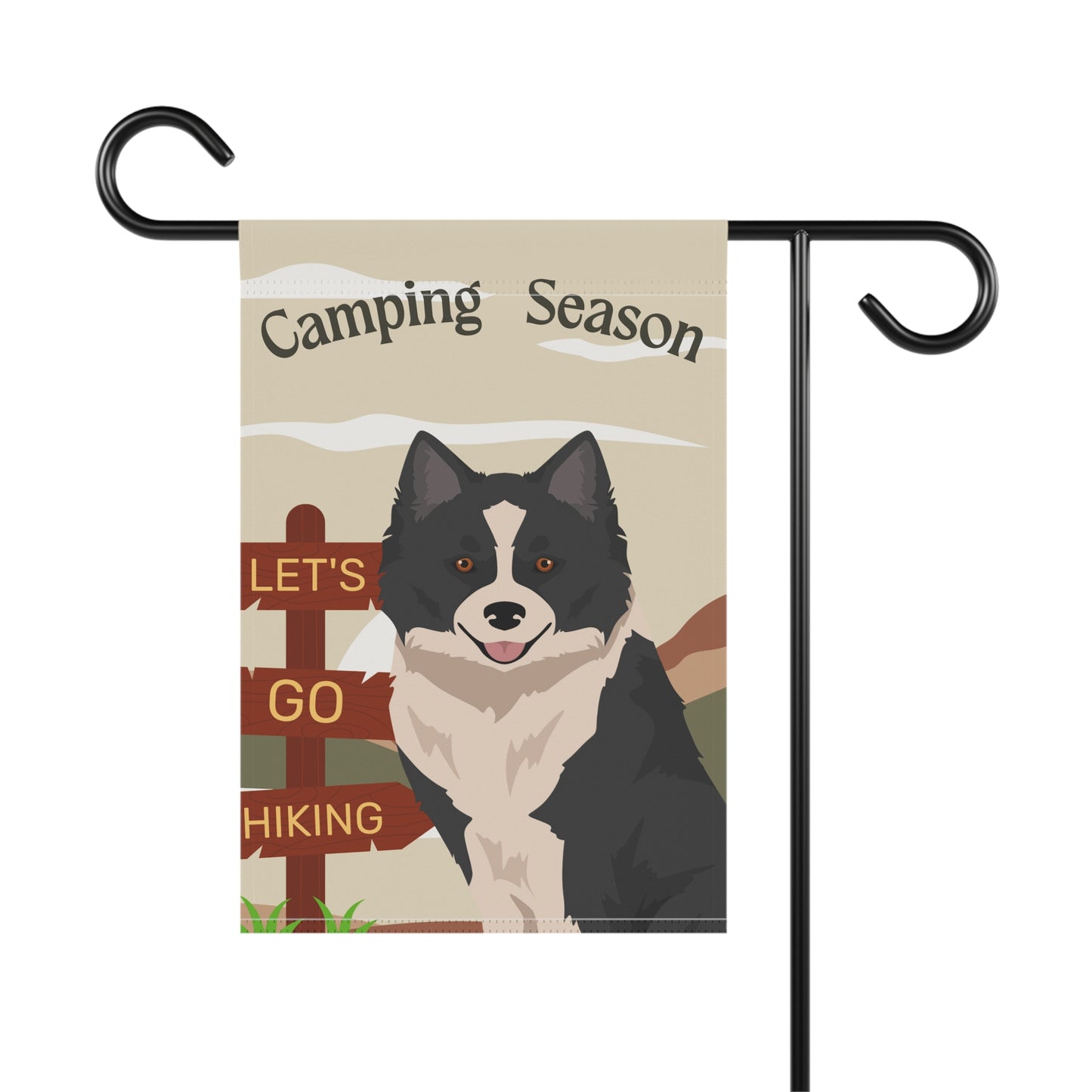 Nenets Herding Laika Dog Camping Garden Flag
