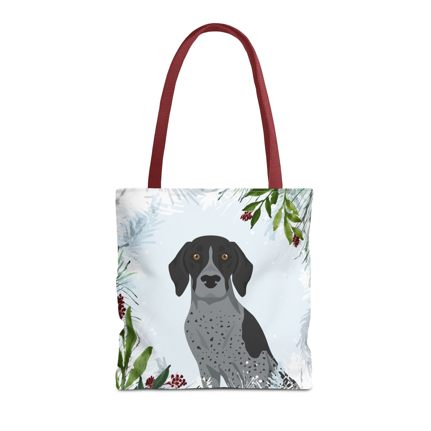 German Shorthaired Pointer Dog Christmas Holiday Tote Bag 16x16