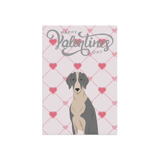 Chortai Dog Valentines Day Garden Flag