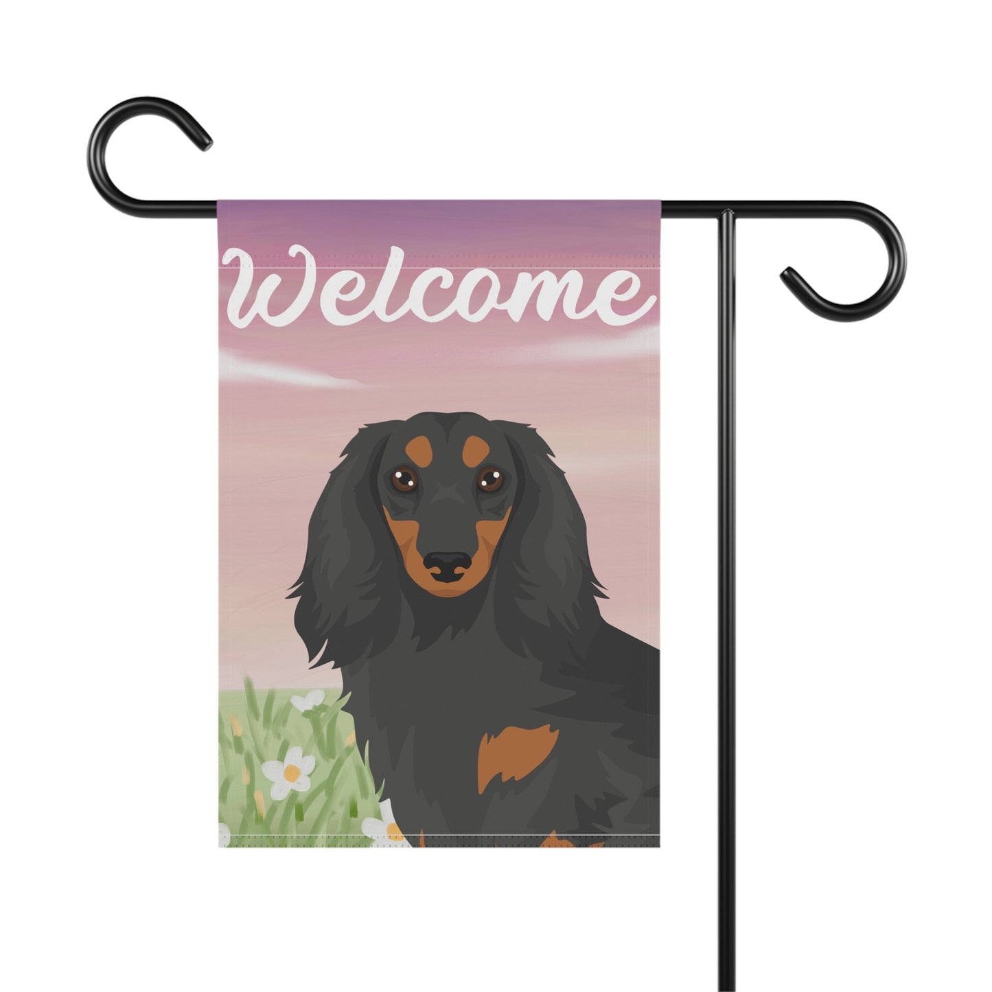 Dachshund Dog Welcome Garden Flag