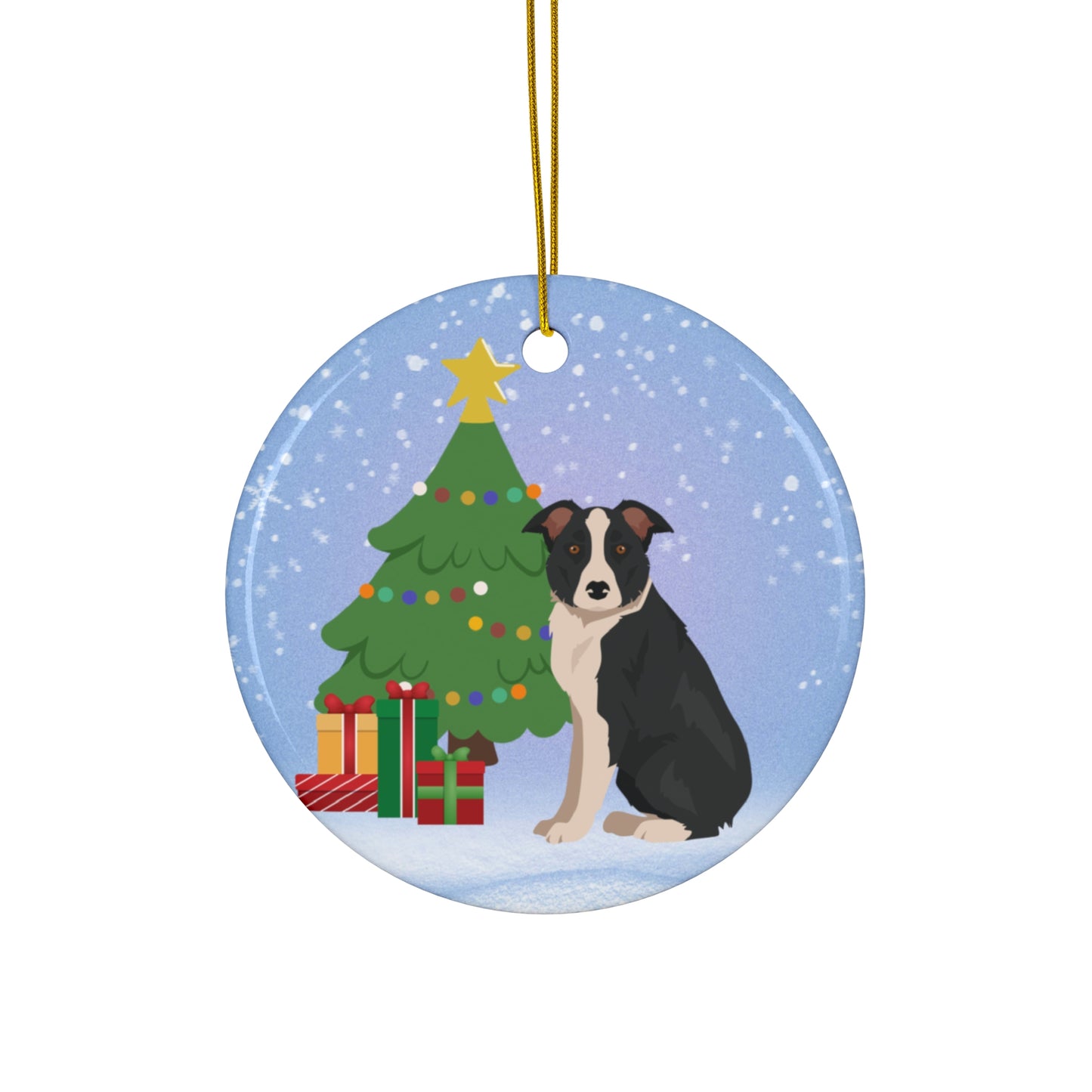 McNab Dog Christmas Ceramic Ornament