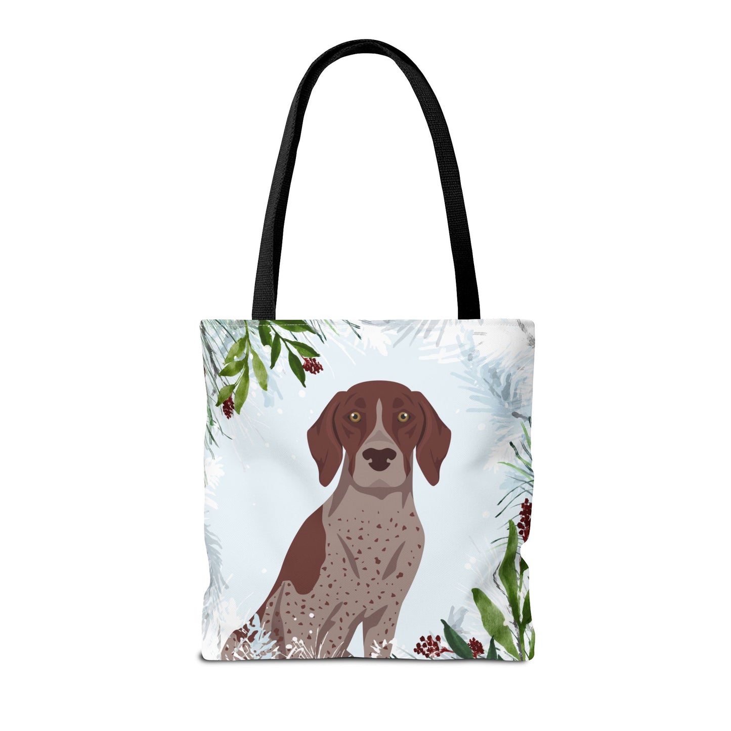 German Shorthaired Pointer Dog Christmas Holiday Tote Bag 16x16