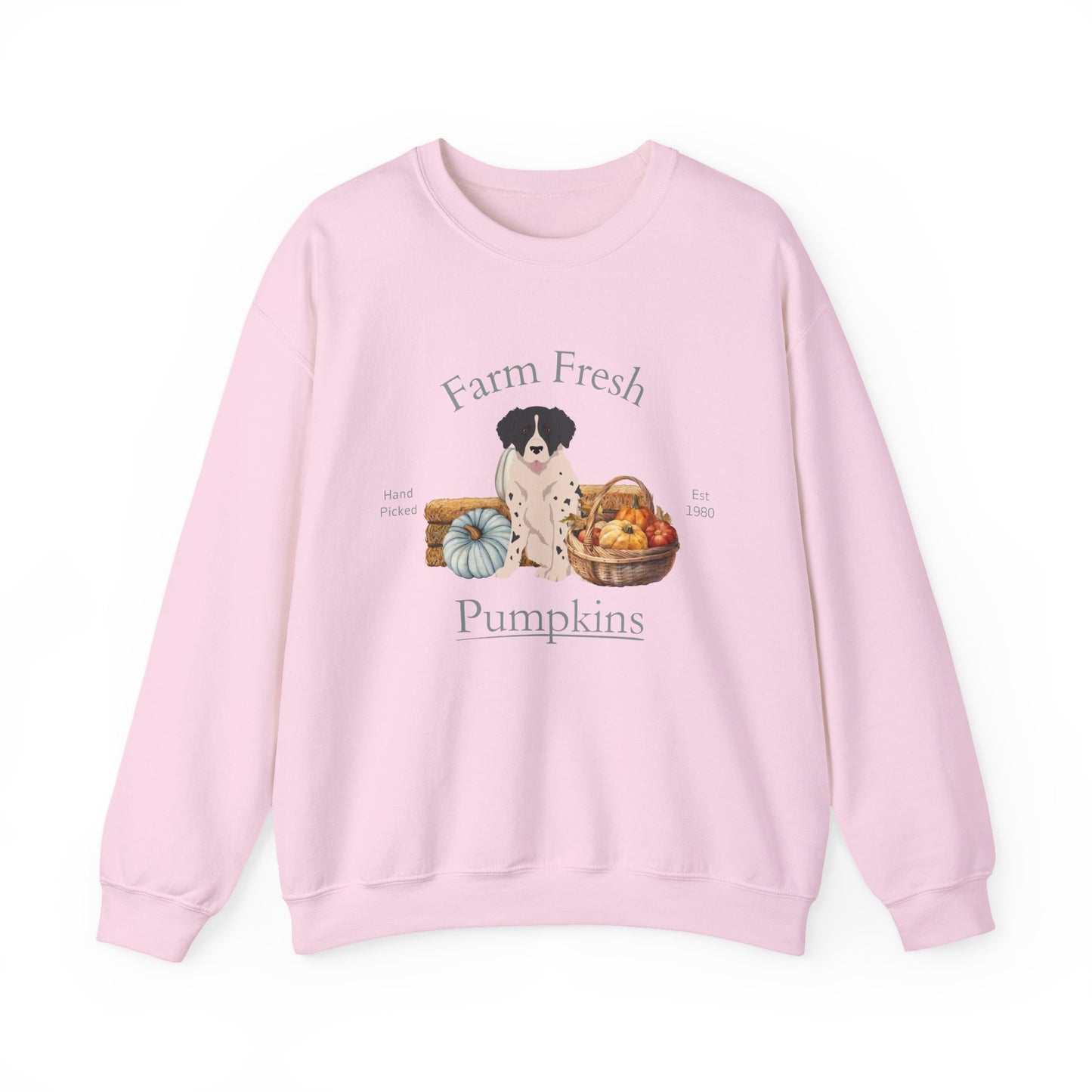 Wetterhoun Dog Fall Farm Fresh Unisex Heavy Blend Crewneck Sweatshirt