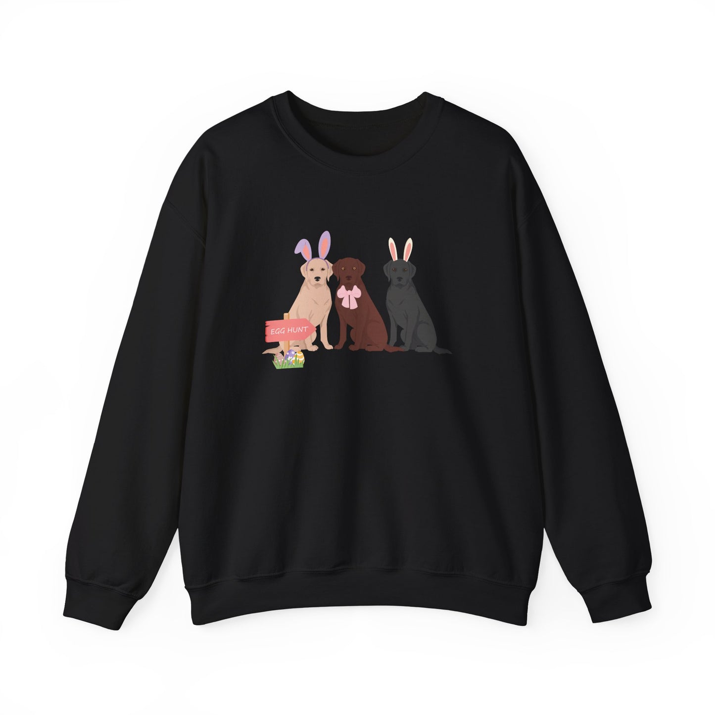 Labrador Retriever Dog Easter Unisex Heavy Blend Crewneck Sweatshirt, easter, Cute Dog Mom Gift