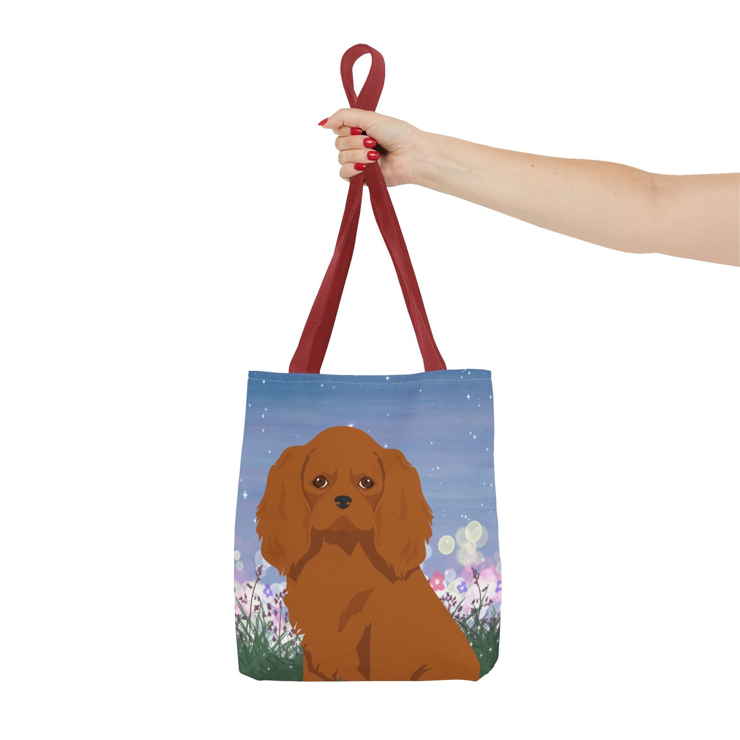 Cavalier King Charles Spaniel Dog Tote Bag 13x13
