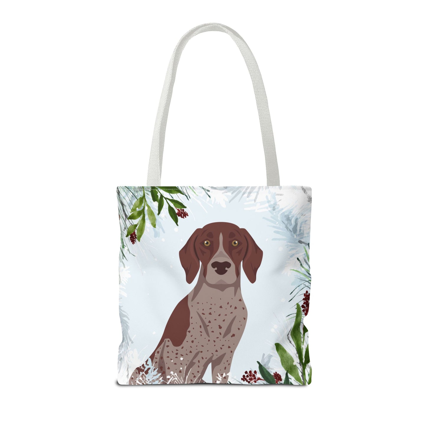 German Shorthaired Pointer Dog Christmas Holiday Tote Bag 16x16
