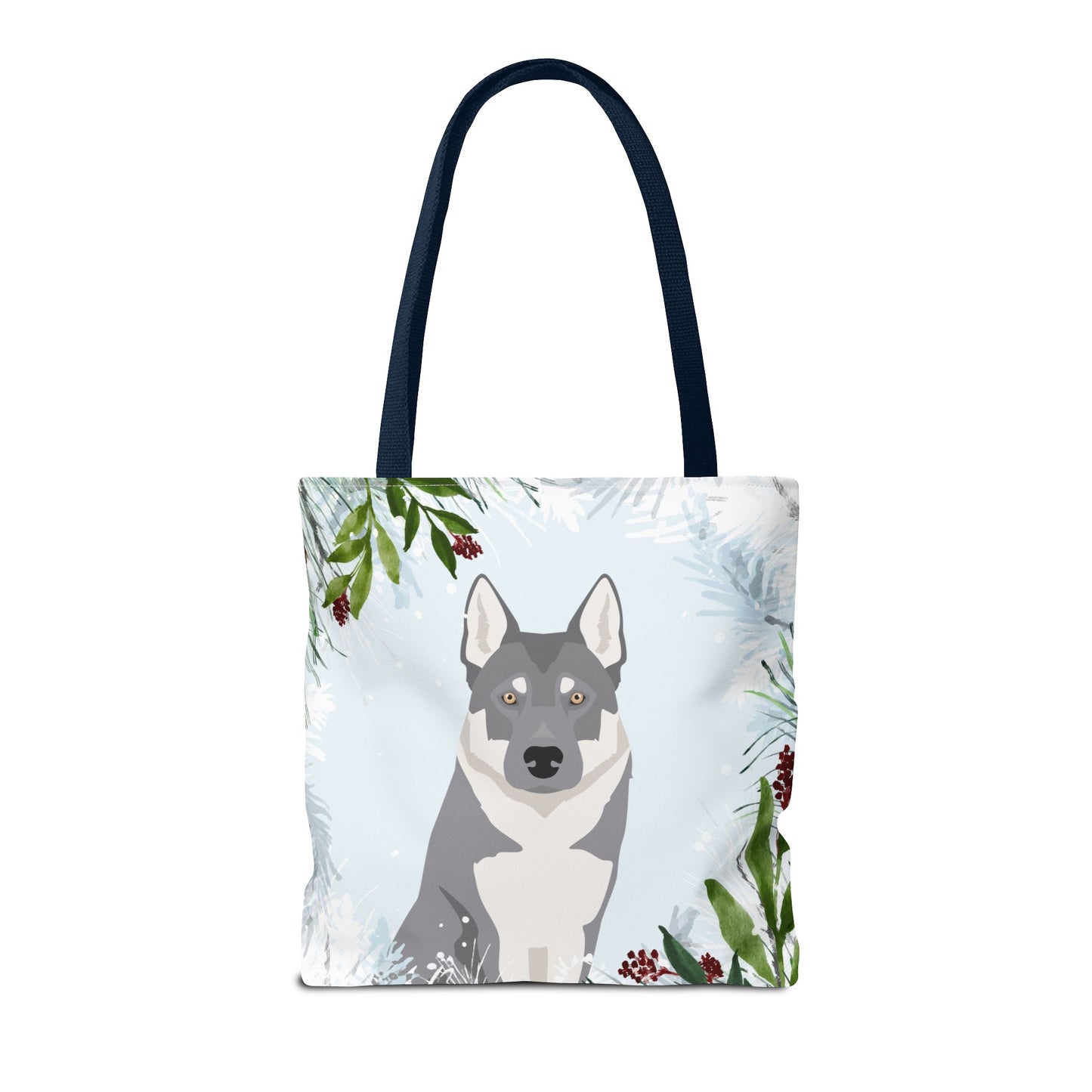 Czechoslovakian Wolfdog Dog Christmas Holiday Tote Bag 16x16