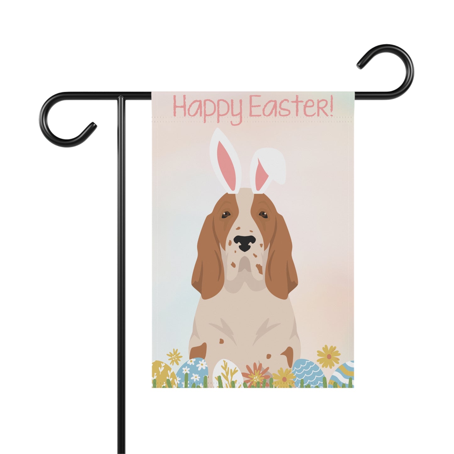 Bracco Italiano Dog Happy Easter Garden Flag