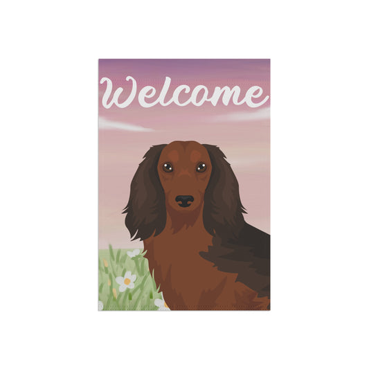 Dachshund Dog Welcome Garden Flag