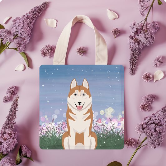 Siberian Husky Dog Tote Bag 13x13