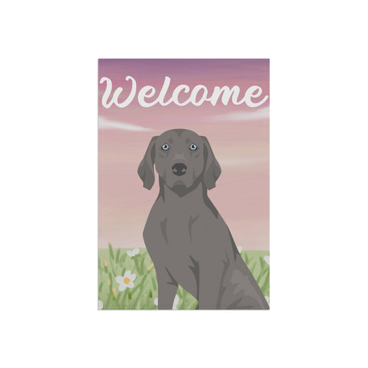 Weimaraner Dog Welcome Garden Flag