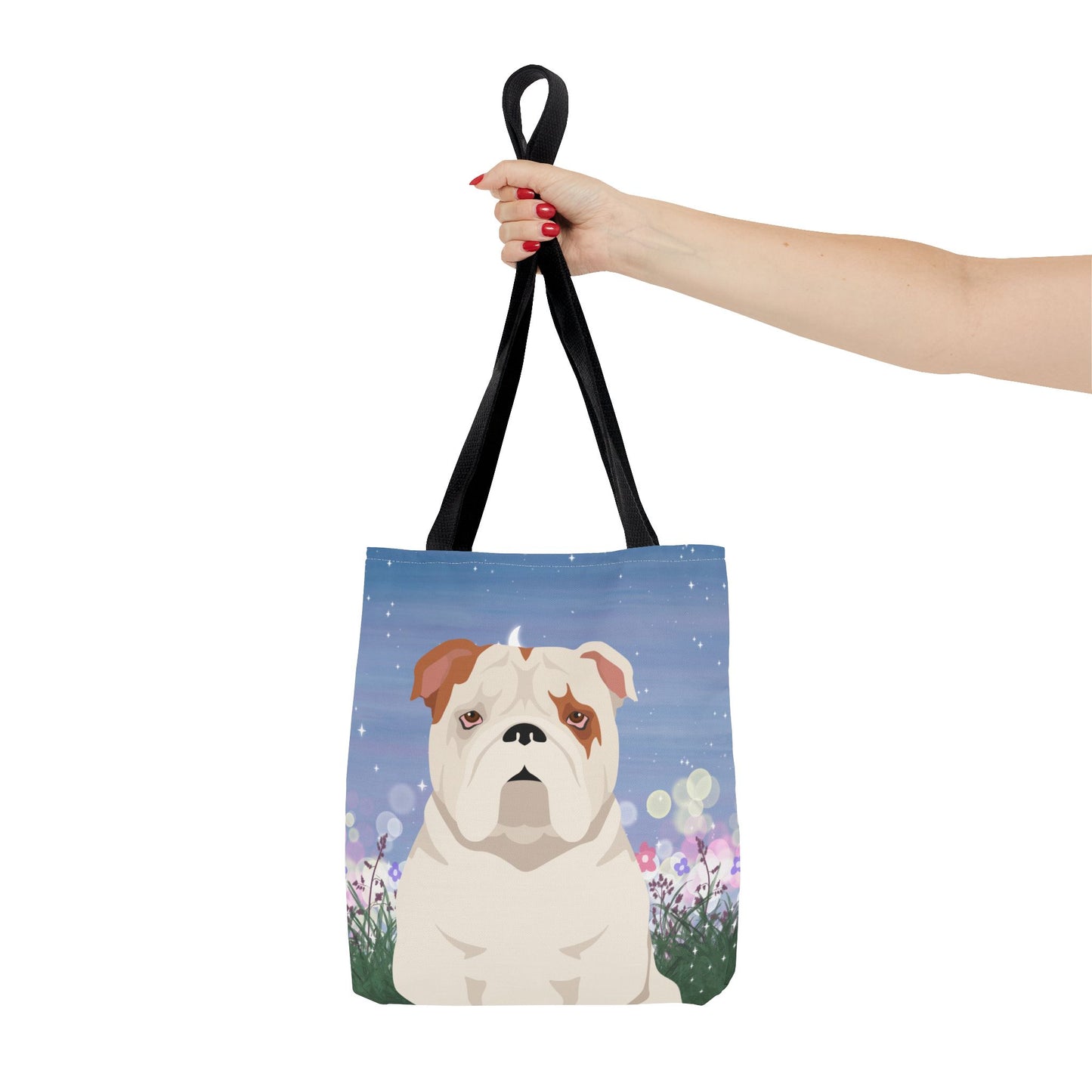 Bulldog Dog Tote Bag 13x13