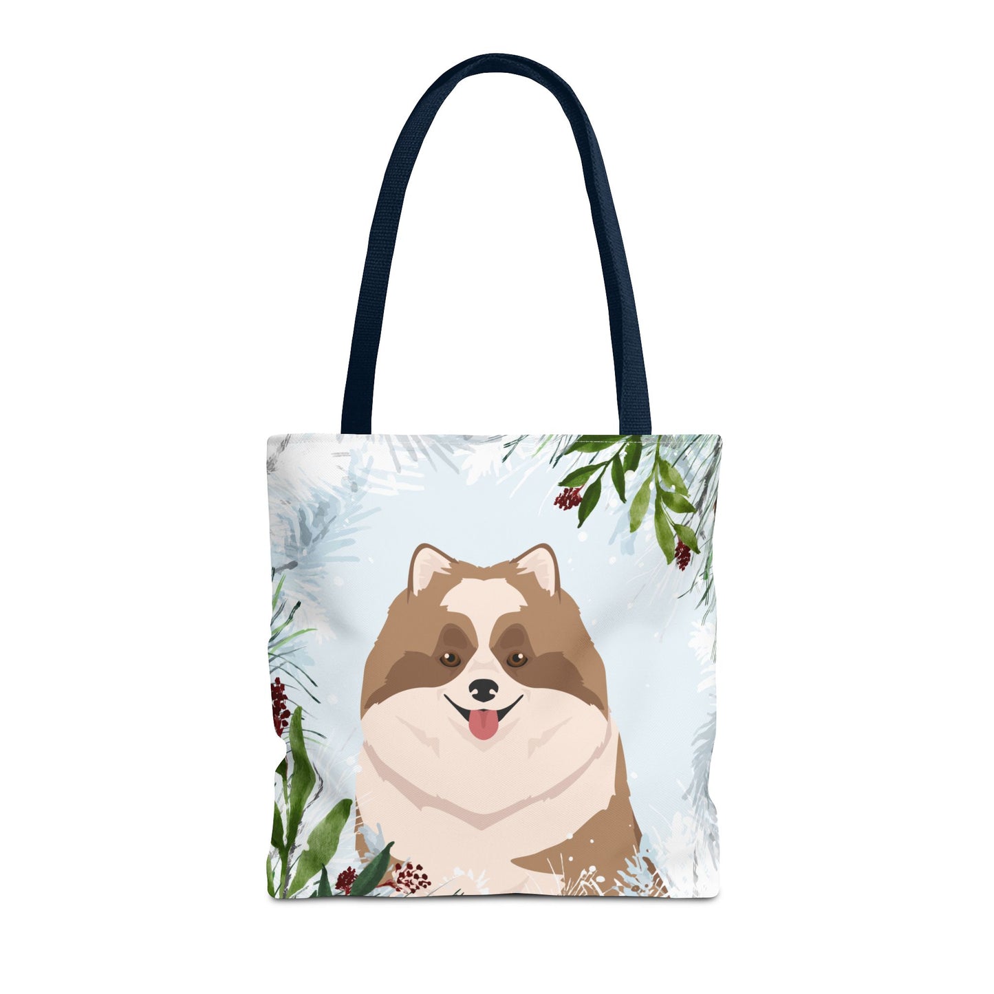 Pomeranian Dog Christmas Holiday Tote Bag 16x16