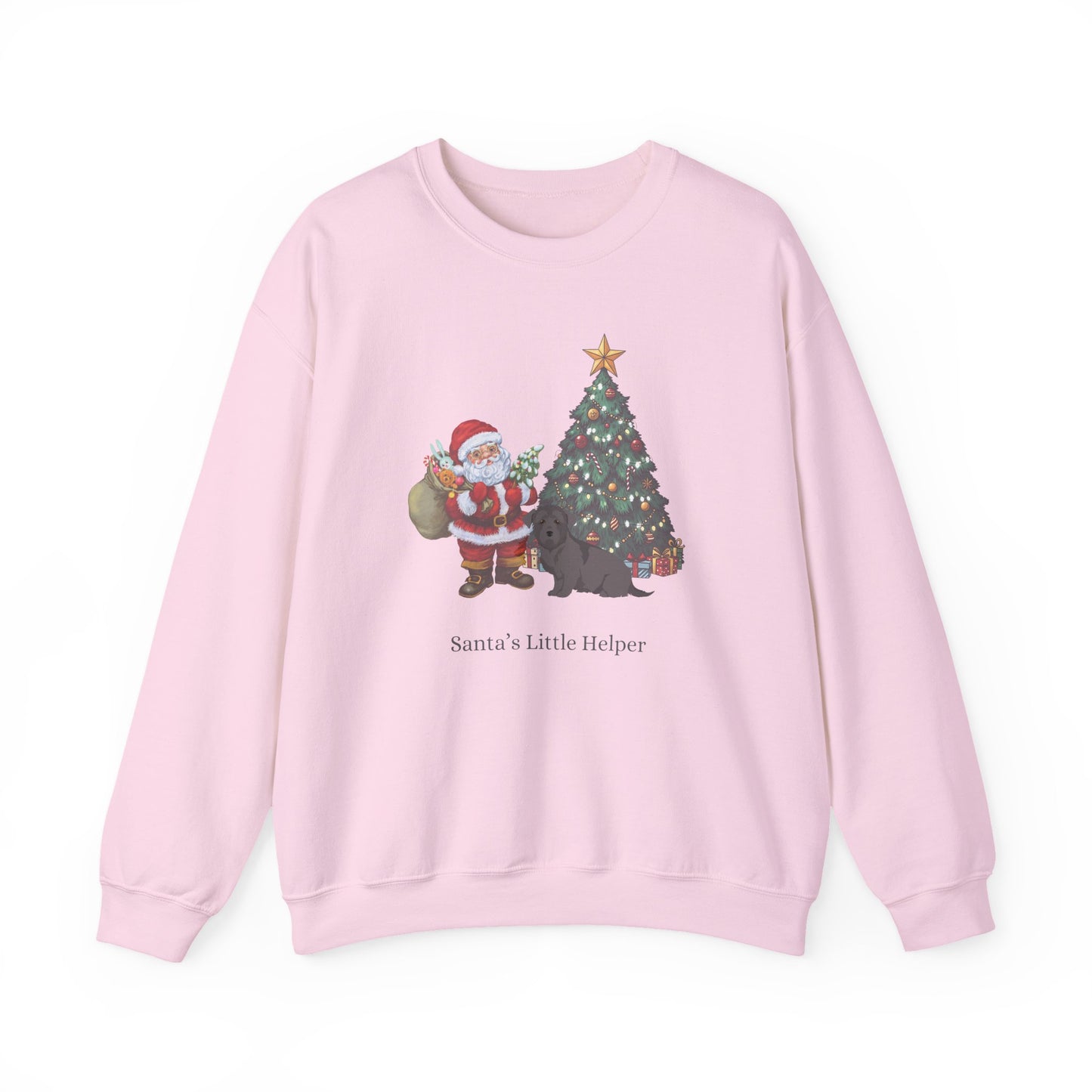 Glen Of Imaal Terrier Dog Santa's Little Helper Unisex Heavy Blend Crewneck Sweatshirt