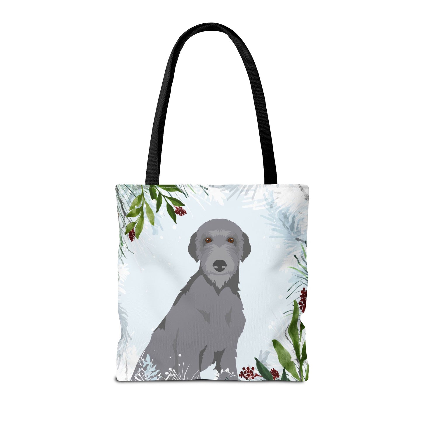Scottish Deerhound Dog Christmas Holiday Tote Bag 16x16