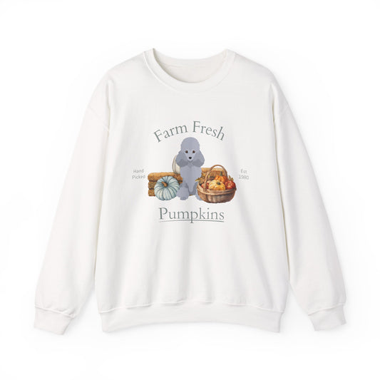 Poodle Dog Fall Farm Fresh Unisex Heavy Blend Crewneck Sweatshirt