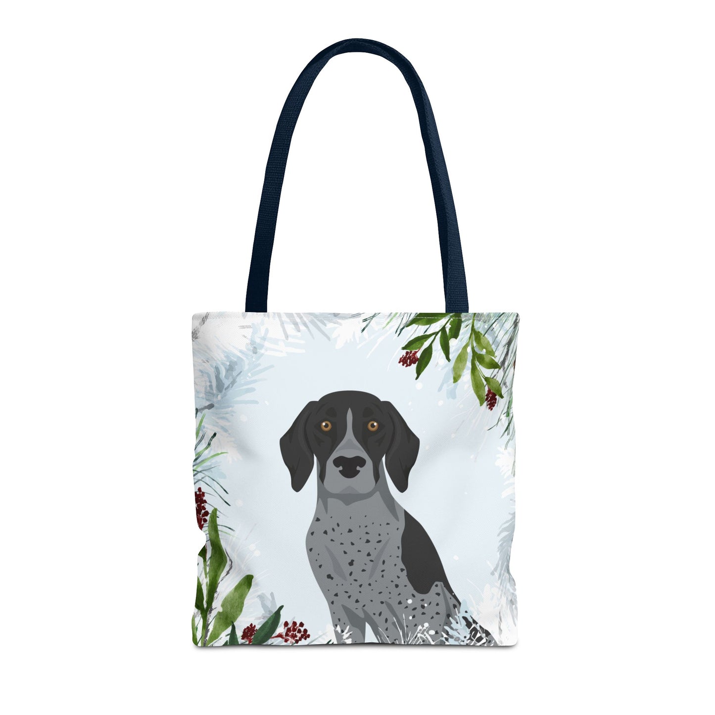 German Shorthaired Pointer Dog Christmas Holiday Tote Bag 16x16