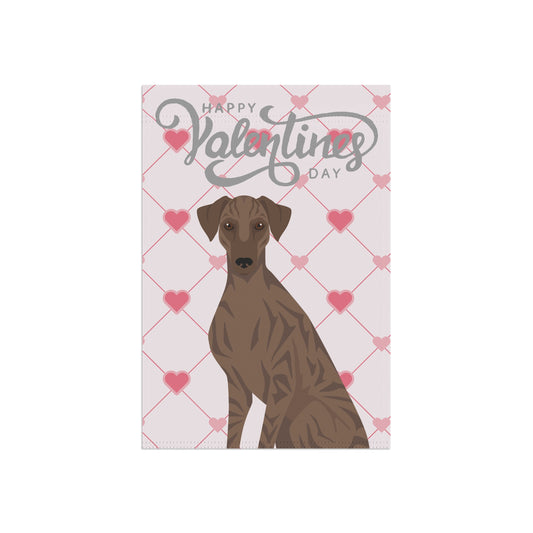 Sloughi Dog Valentines Day Garden Flag