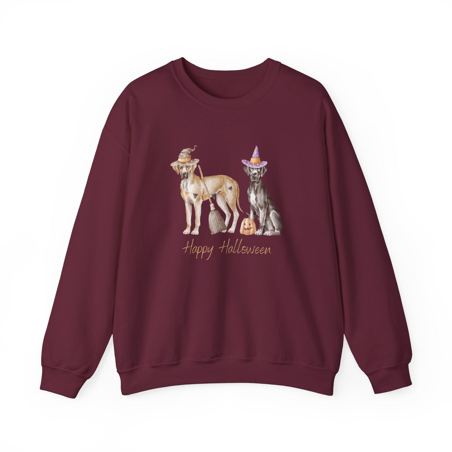 Great Dane Dog Halloween Unisex Heavy Blend Crewneck Sweatshirt