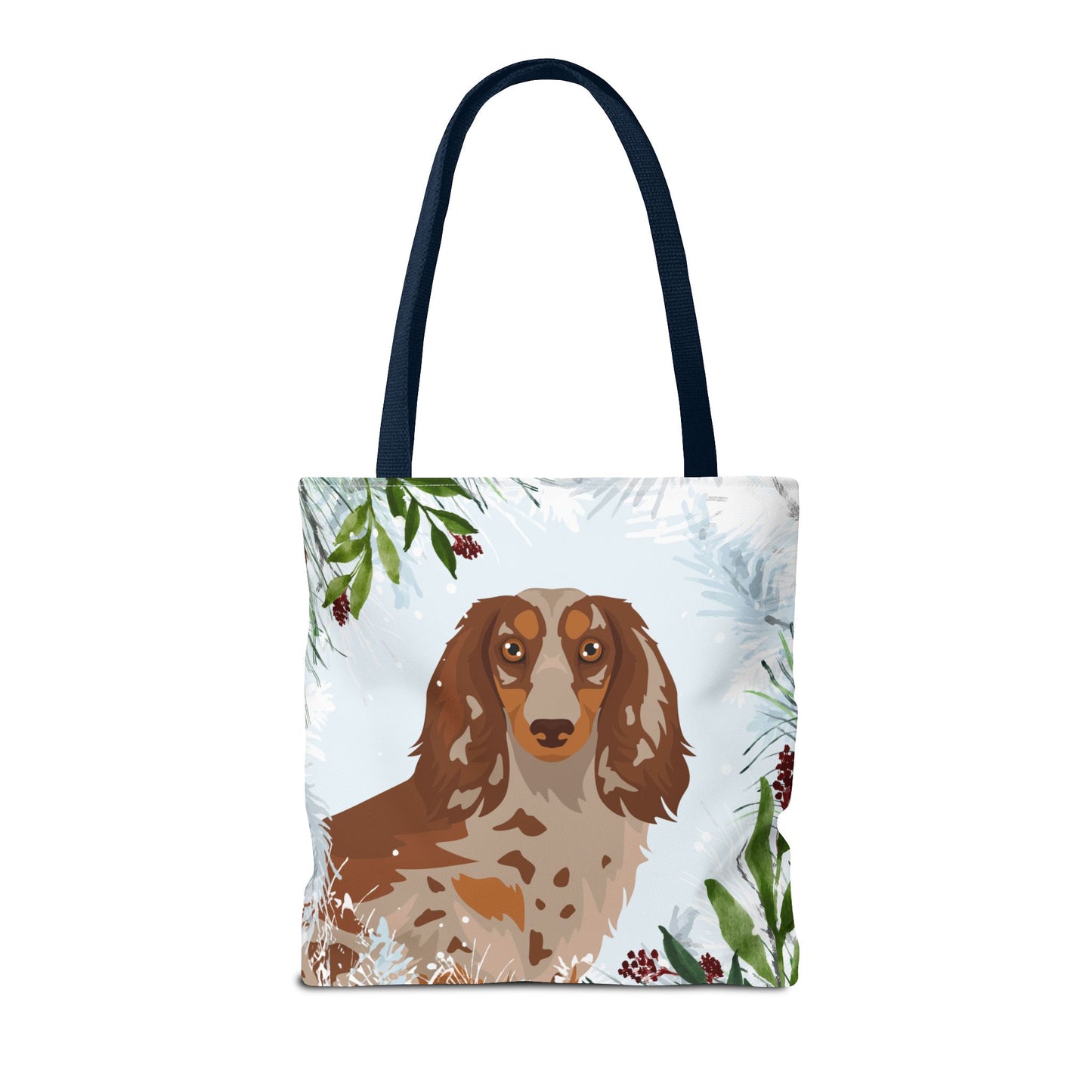 Dachshund Dog Christmas Holiday Tote Bag 16x16