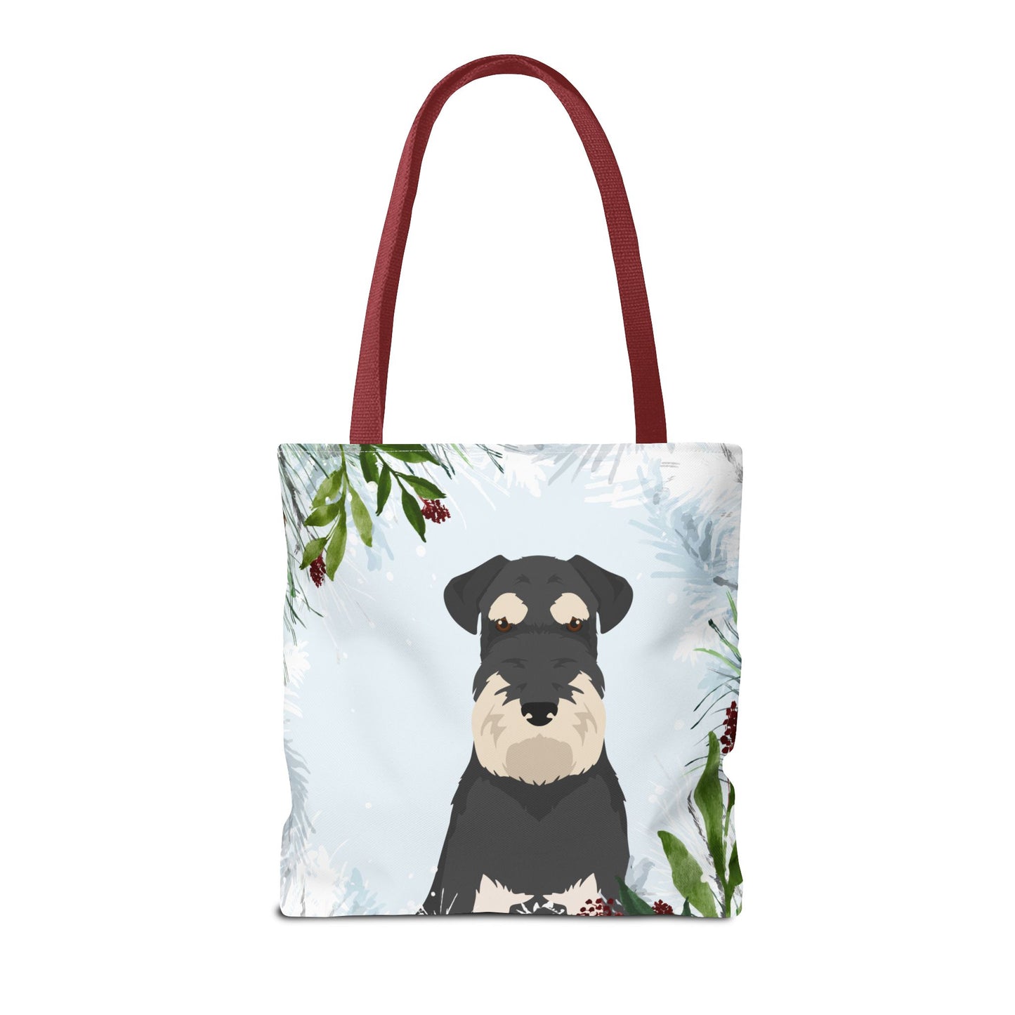 Schnauzer Dog Christmas Holiday Tote Bag 16x16
