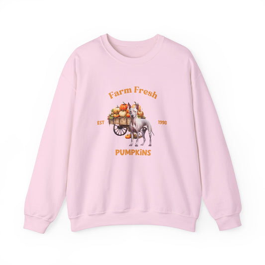 American Hairless Terrier Dog Fall Unisex Heavy Blend Crewneck Sweatshirt