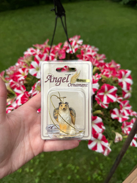 Shetland Sheepdog Dog Angel Figurine