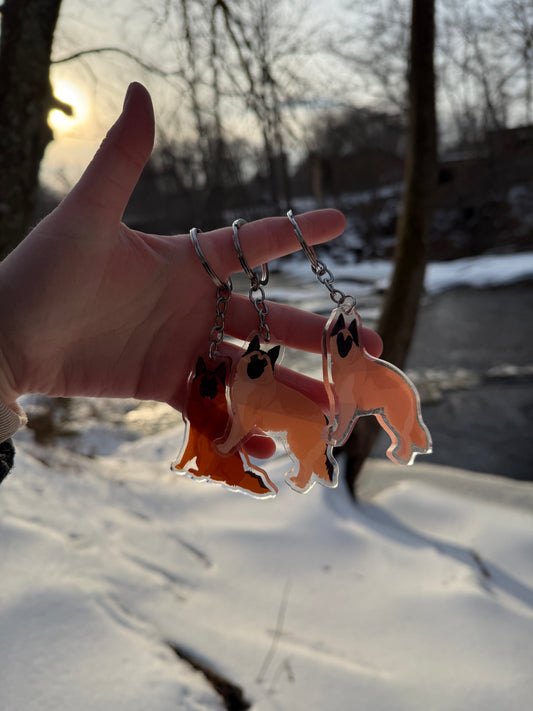 Belgian Tervuren Dog 2.5in Acrylic Keychain