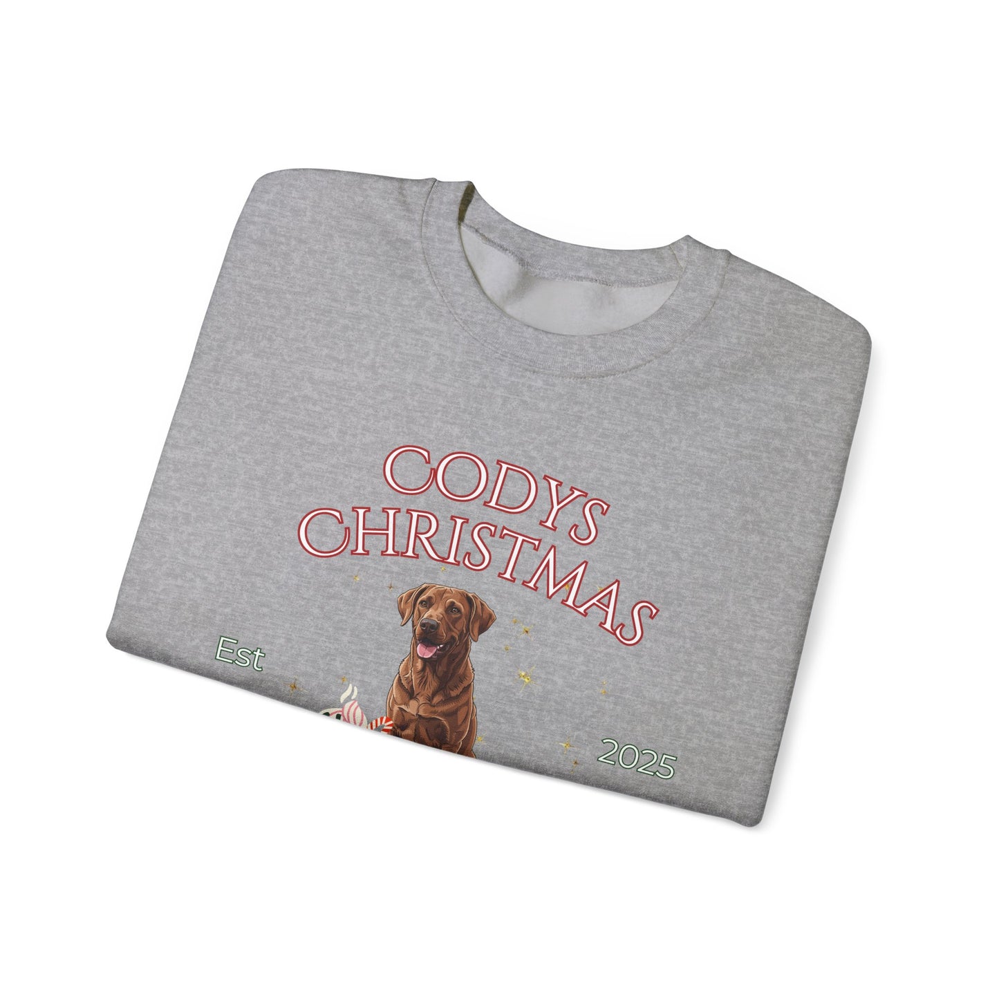 Chesapeake Bay Retriver Dog Christmas Social Club Unisex Heavy Blend Crewneck Sweatshirt Custom Name