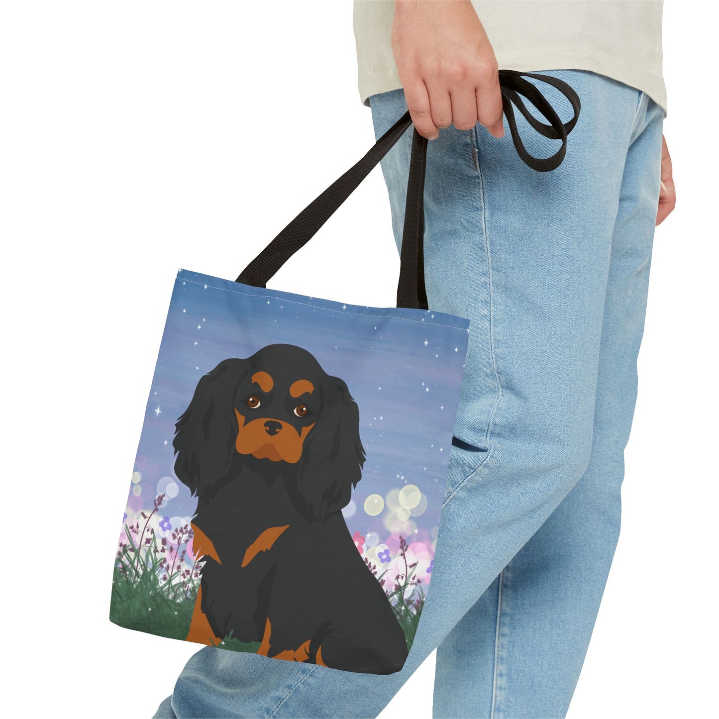 Cavalier King Charles Spaniel Dog Tote Bag 13x13
