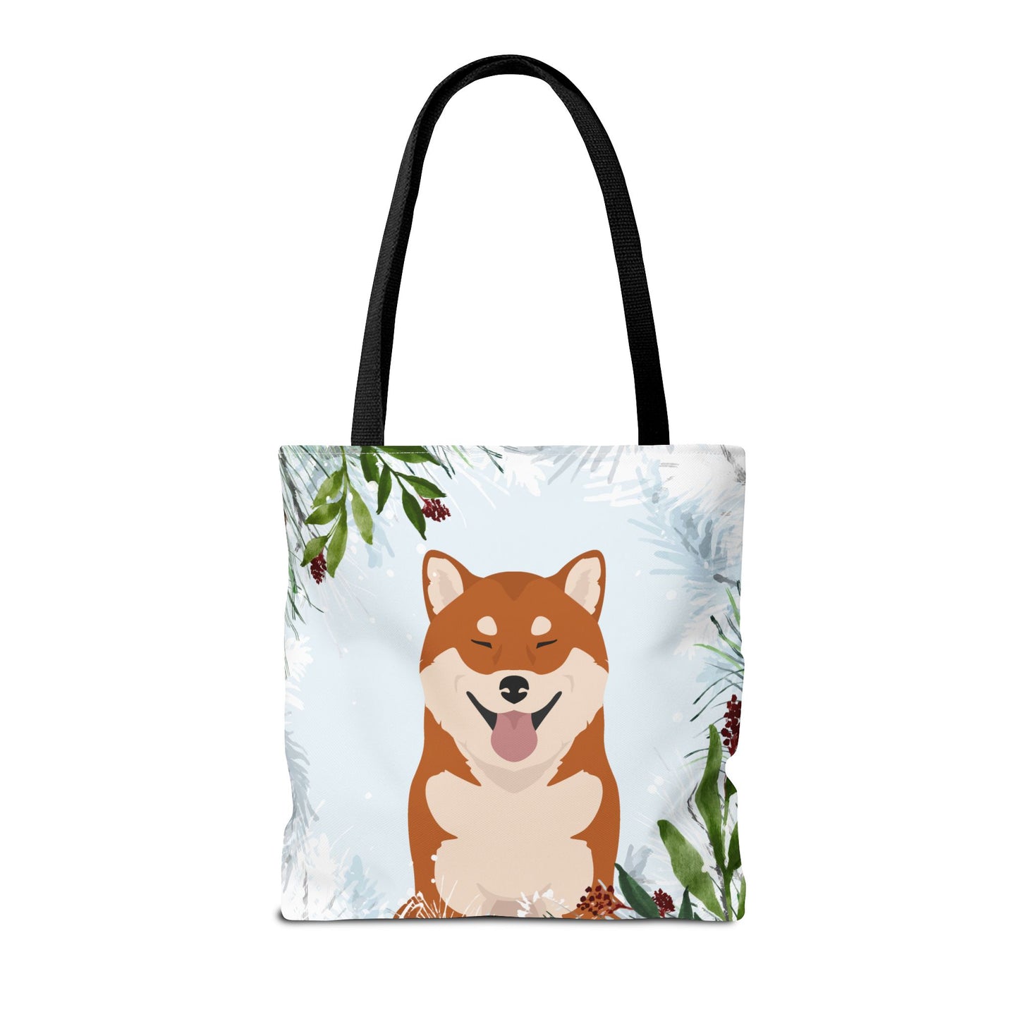 Shiba Inu Dog Christmas Holiday Tote Bag 16x16