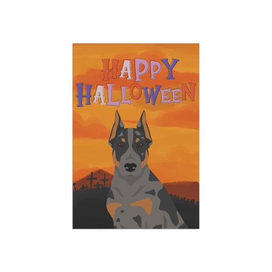 Beauceron Dog Halloween Garden Flag