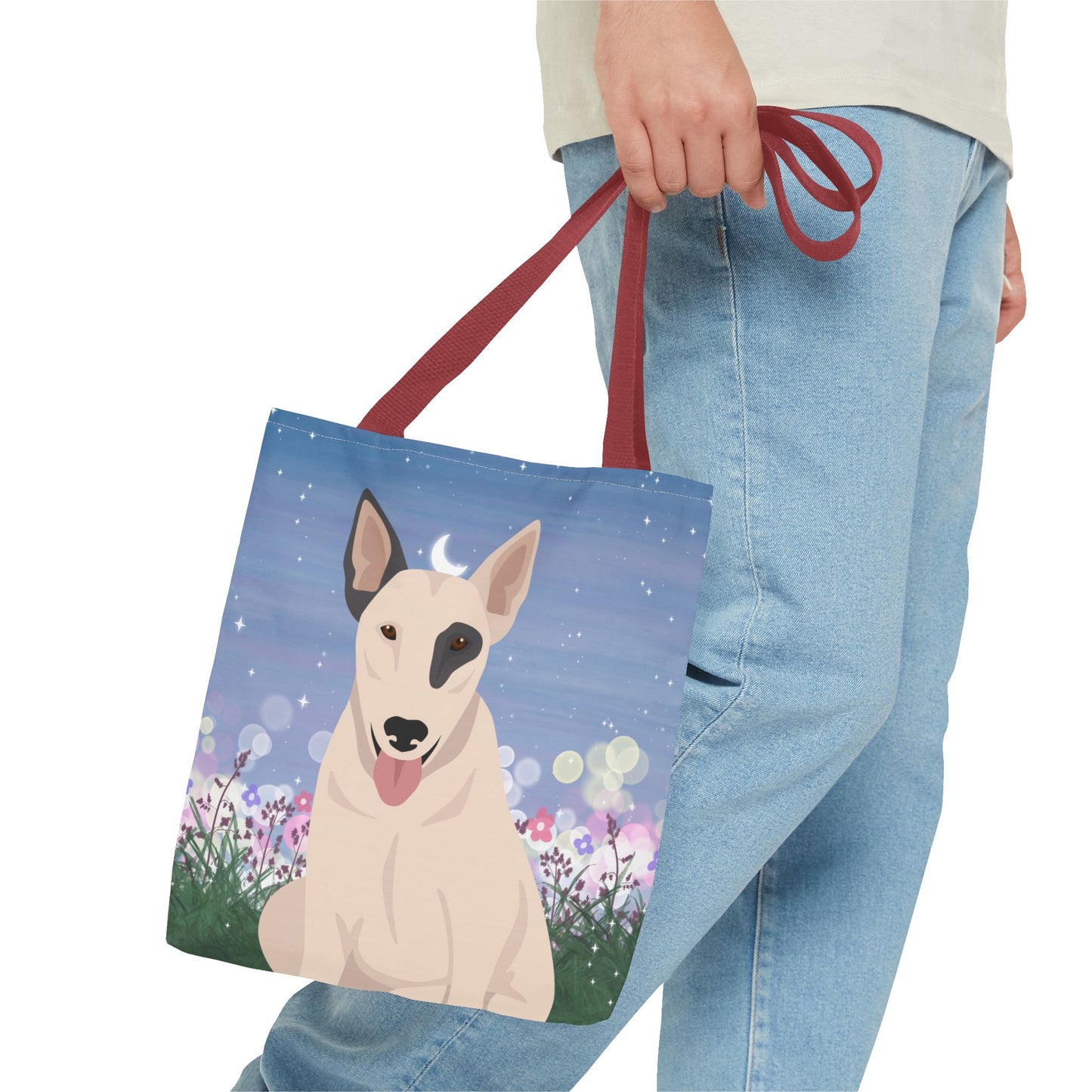 Bull Terrier Dog Tote Bag 13x13