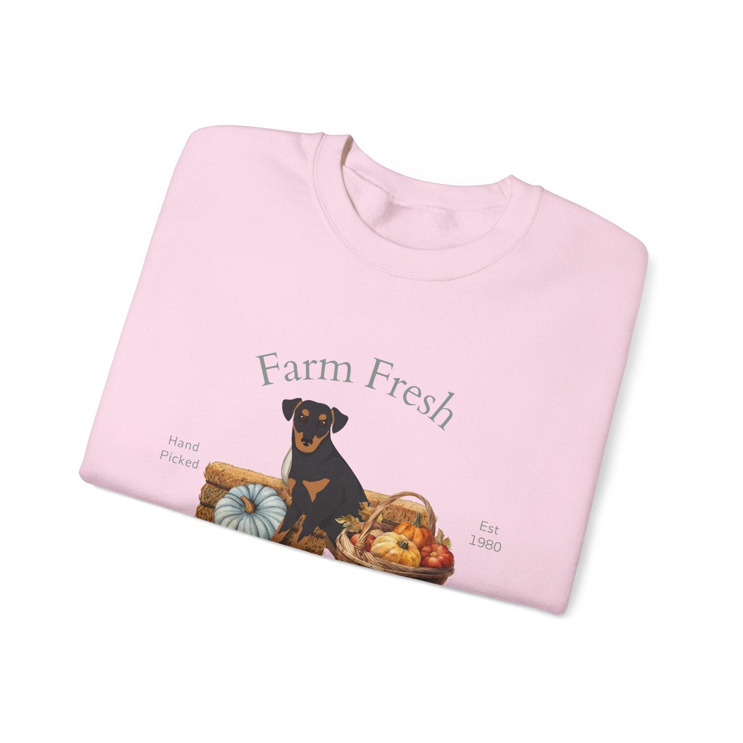 Jagdterrier Dog Fall Farm Fresh Unisex Heavy Blend Crewneck Sweatshirt