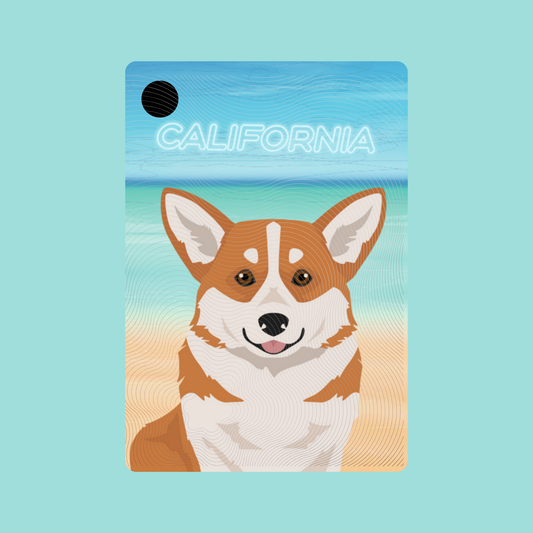 Pembroke Welsh Corgi Dog Keychain