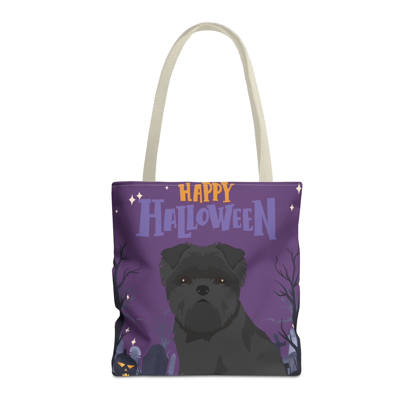 Affenpinscher Dog Happy Halloween Tote Bag 16x16