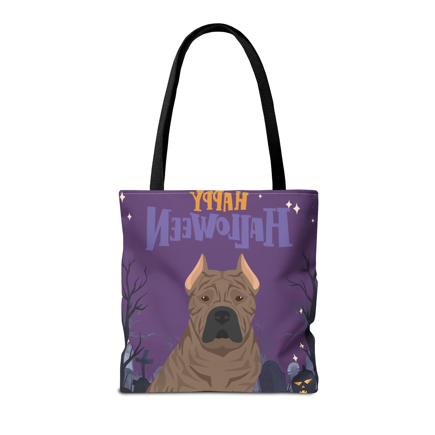 Presa Canario Dog Happy Halloween Tote Bag 16x16