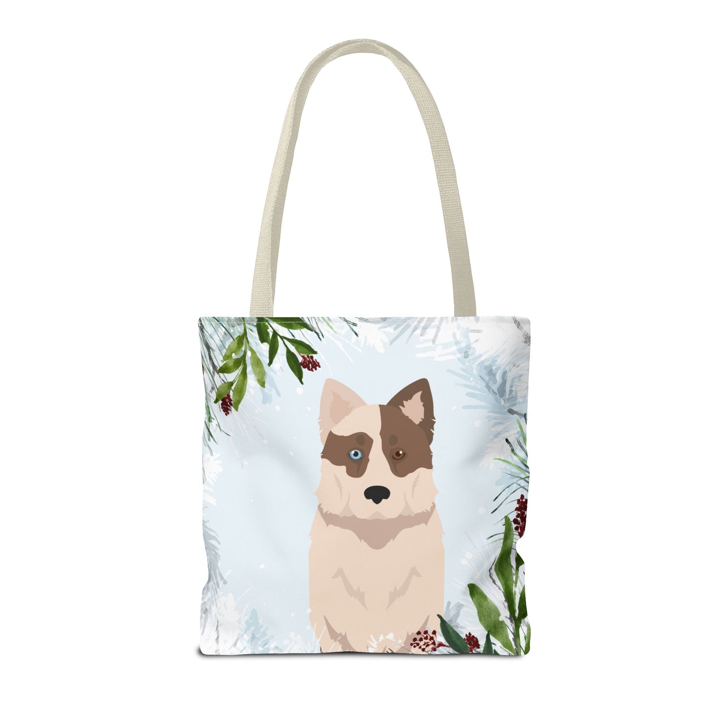 Yakutian Laika Dog Christmas Holiday Tote Bag 16x16