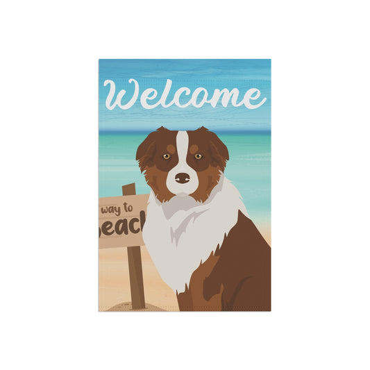 Australian Shepherd Dog Garden Flag