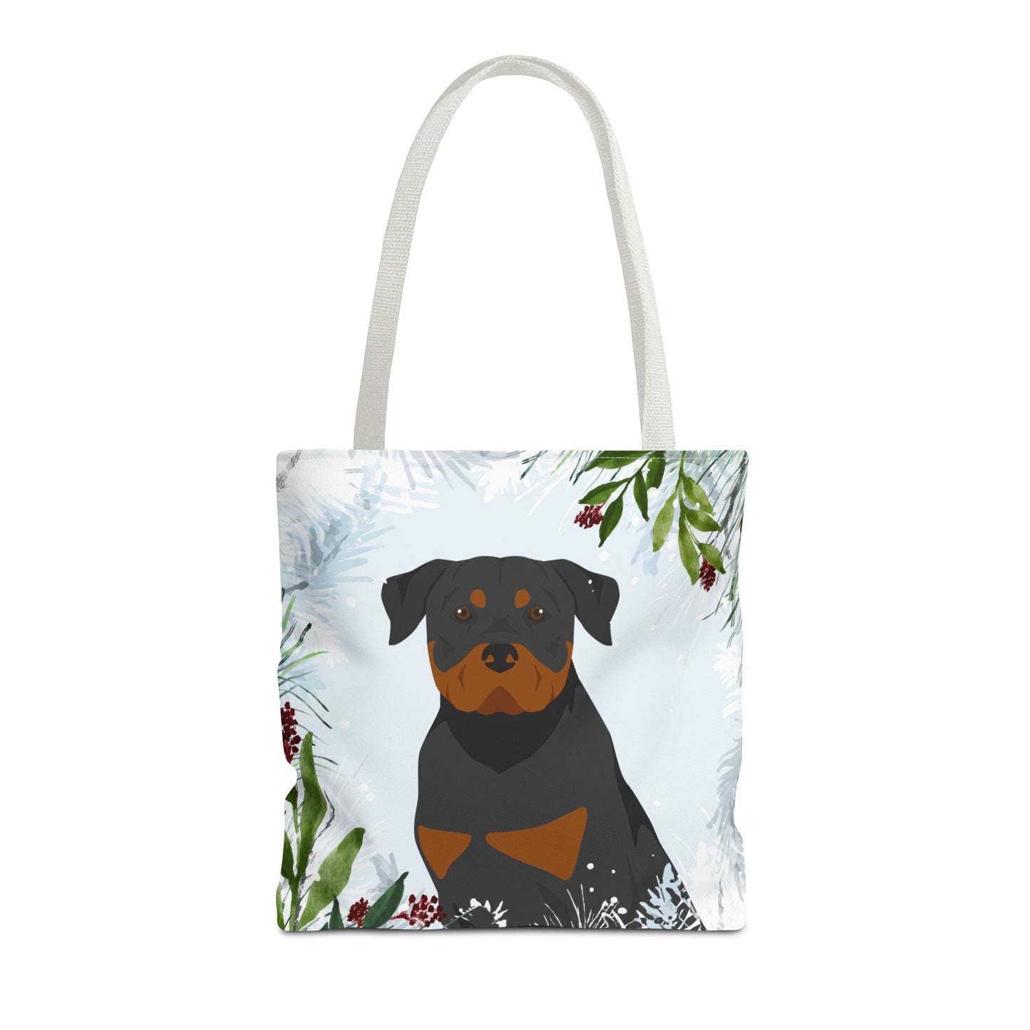 Rottweiler Dog Christmas Holiday Tote Bag 16x16