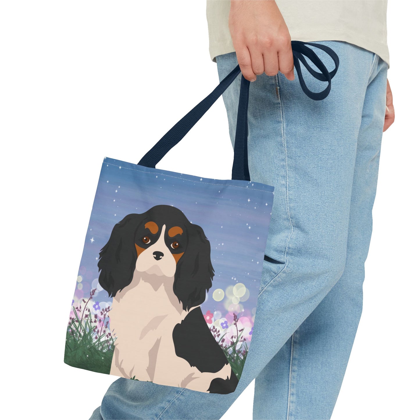 Cavalier King Charles Spaniel Dog Tote Bag 13x13