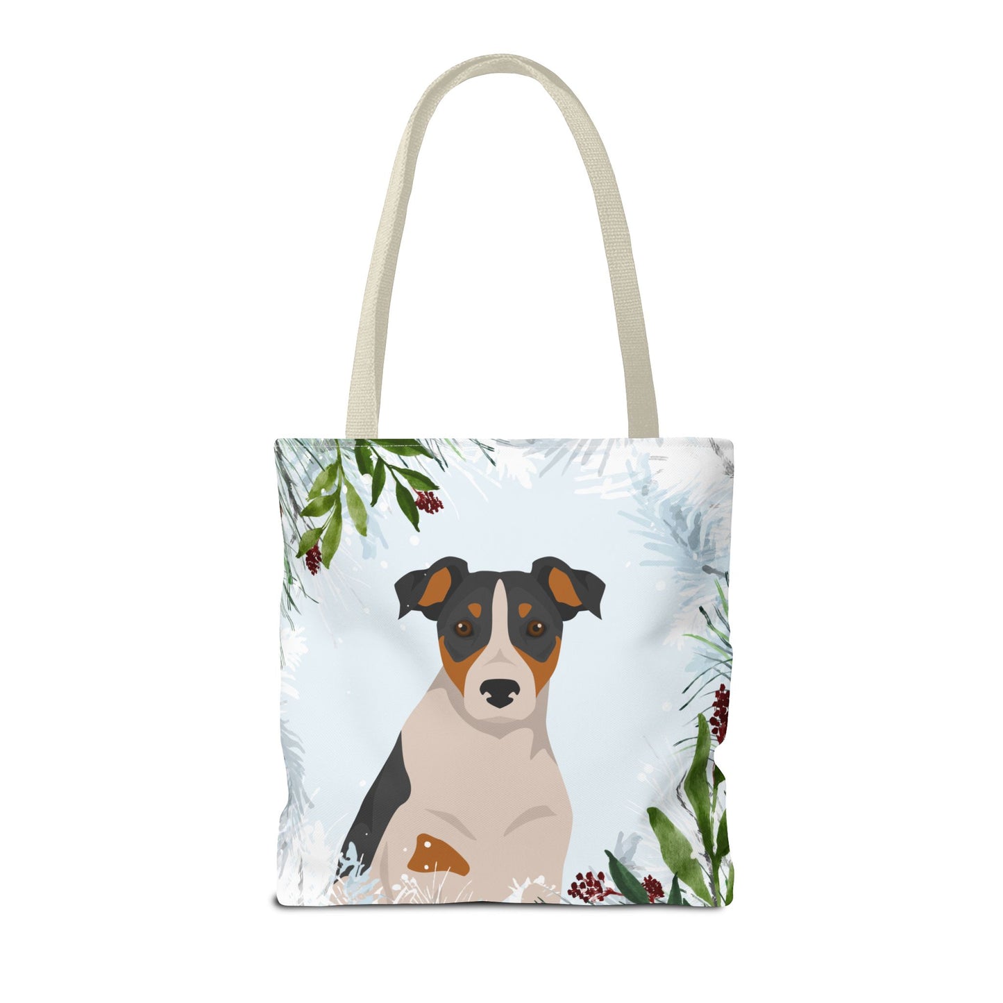 Parson Russell Terrier Dog Christmas Holiday Tote Bag 16x16