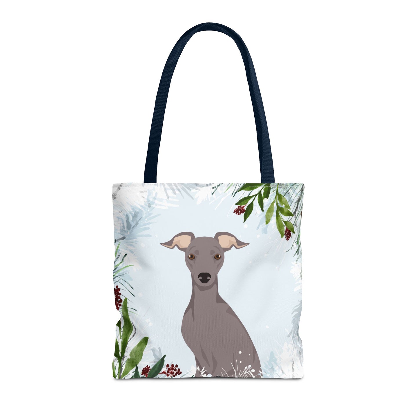 Italian Greyhound Dog Christmas Holiday Tote Bag 16x16