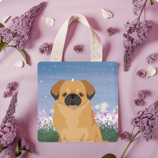 Tibetan Spaniel Dog Tote Bag 13x13
