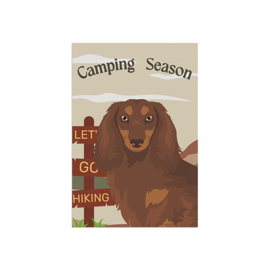 Dachshund Dog Camping Garden Flag
